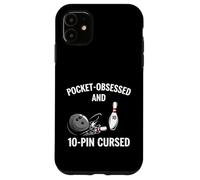 Custodia per iPhone 11 Funny Bowling Pocket Obsessed 10 Pin Cursed Bowler