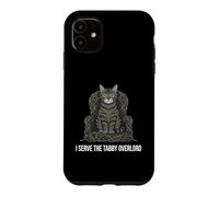 Custodia per iPhone 11 Funny Cat Owner I Serve The Tabby Overlord