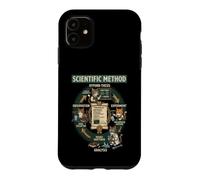 Custodia per iPhone 11 Funny Cat Scientific Method Physics Teacher Science