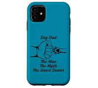 Custodia per iPhone 11 Funny Dog Dad The Man Myth Snack Dealer