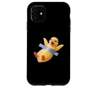 Custodia per iPhone 11 Funny Duckling Duct Tape Meme Cute Duck Bird Animal Graphic