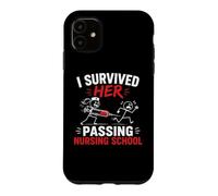 Custodia per iPhone 11 Funny I Survived Her Passing Nursing School