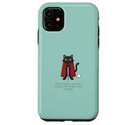 Custodia per iPhone 11 Funny Knight Cat Not Today Fartin Cattitude M'Lord Dad Mom