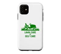 Custodia per iPhone 11 Funny Lawn Care is Self Care Lawnmower Humor