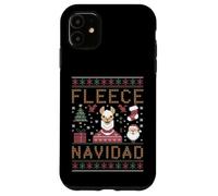 Custodia per iPhone 11 Funny Llama Farmer Christmas Alpaca Farming Brutto Natale