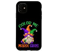 Custodia per iPhone 11 Funny Mardi Gras Quote For Women And Men With Carnival Gnome