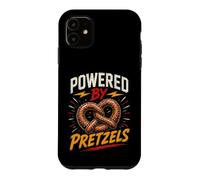 Custodia per iPhone 11 Funny Pretzel Saying Humor Joke Gag Powered By