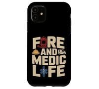 Custodia per iPhone 11 Fuoco E Vita Medica Pompiere Paramedico EMS