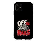 Custodia per iPhone 11 Fuori dai binari divertente gioco di parole del treno