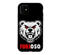 Custodia per iPhone 11 FURIOSO Angry Bear Divertente gioco di parole in lingua spagnola
