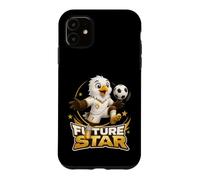 Custodia per iPhone 11 Future Soccer Star Eagle Kicking Football Design