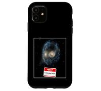 Custodia per iPhone 11 Galassie divertenti dell'universo si scontrano con il telescopio Hubble dello spazio profondo