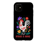 Custodia per iPhone 11 Galline da cortile Hygge Folk Art Gallo