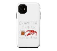 Custodia per iPhone 11 Gamberi e birra Ecco perché sono qui Divertente aragosta di pesce
