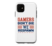 Custodia per iPhone 11 Gamers Don't Die We Respawn Sparklers Patriotic Uomini Donne