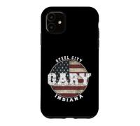 Custodia per iPhone 11 gary indiana, vendemmia, bandiera americana