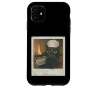 Custodia per iPhone 11 Gatto Chef Caos Meme per Amanti dei Gatti & Cat Dad