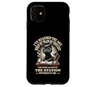 Custodia per iPhone 11 Gatto Ho Raggiunto L'Età Quando Il Mio Treno Di Pensiero Cat Detto