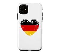 Custodia per iPhone 11 Germania nel mio cuore Bandiera tedesca Orgoglioso patriottico tedesco
