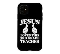 Custodia per iPhone 11 Gesù ama questo gruppo di chiesa cristiana di insegnante di terza elementare