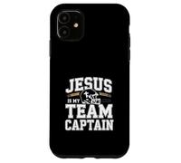 Custodia per iPhone 11 Gesù è il capitano della mia squadra Football