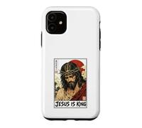 Custodia per iPhone 11 Gesù è re cristiano fede adorazione delle Scritture