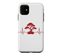 Custodia per iPhone 11 Giapponese Bonsaï arbre plante Cardiogram Bonsaï