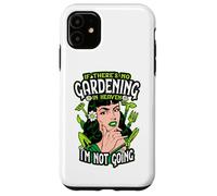 Custodia per iPhone 11 Giardinaggio Heaven Garden Tools Vintage Pop Art Giardiniere Ragazza