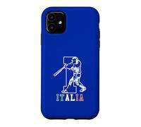 Custodia per iPhone 11 giocatore baseball, con, audace, lettera, italiano, italiano,