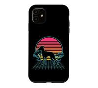 Custodia per iPhone 11 Giocattolo inglese Terrier Cane Vintage 80s Vaporwave