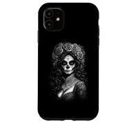 Custodia per iPhone 11 Giorno dei morti Cinco De Mayo Catrina Skull Lady