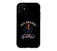 Custodia per iPhone 11 Girl Empowered Afro Black Queen African Women