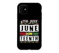 Custodia per iPhone 11 Giugno 4 Luglio Giugno Freedom Day 1865 Uomini Donne Kid Fun