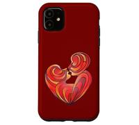 Custodia per iPhone 11 Gli amanti si baciano e i loro corpi formano un cuore d"amore