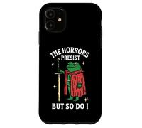 Custodia per iPhone 11 Gli orrori persistono ma anche io divertente Tarocchi Rana Rospo