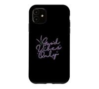 Custodia per iPhone 11 Good Vibes Only Lavender Garden Fragranza Pianta