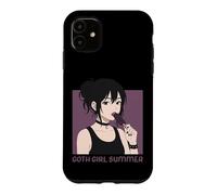 Custodia per iPhone 11 Goth Ragazza Estate Scuro Occulto Emo Anime Manga