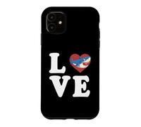 Custodia per iPhone 11 Grafica Shark Love Spelled Out With Heart