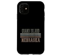 Custodia per iPhone 11 Grand Island Retrò Nebraska