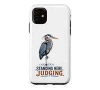 Custodia per iPhone 11 Grande airone blu in piedi qui a giudicare
