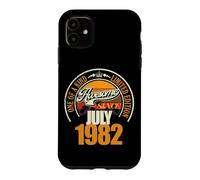 Custodia per iPhone 11 Grande da luglio 1982 44° compleanno frase 44 anni