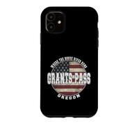 Custodia per iPhone 11 Grants Pass Oregon, Vintage bandiera americana