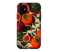Custodia per iPhone 11 Grappolo di frutteto di fichi e cachi
