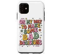 Custodia per iPhone 11 Groovy Retrò Divertente Sul Mio Modo Per Prendere Cattive Decisioni Vacanza