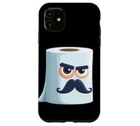 Custodia per iPhone 11 Grumpy carta igienica viso con barba costume