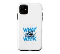 Custodia per iPhone 11 Guess What Week it is - Cool Cartoon Shark Graphic