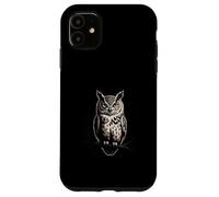 Custodia per iPhone 11 Gufo Sul Ramo Notte Notturna