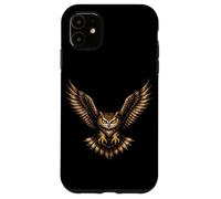 Custodia per iPhone 11 Gufo volante con ali diffuse Predatore notturno