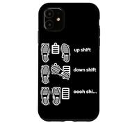 Custodia per iPhone 11 Guida manuale Spostamento verso il basso Maiusc Divertente Auto Guy Alla deriva