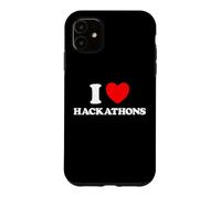 Custodia per iPhone 11 Hackathon Amore Divertente Hack Con Evento Codice Hacking Concorso Fan